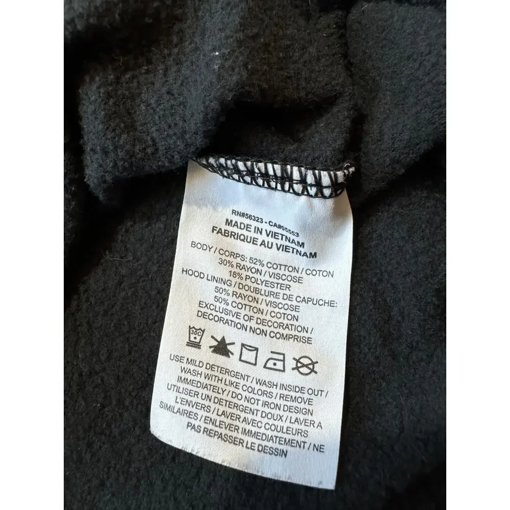 NIKE Black & Silver Sweatshirt, womens size Small, Slightly cropped, boxy fit
